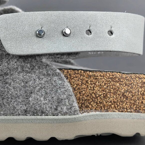 DIOR AND BIRKENSTOCK Tokyo mules in grey nubuck leather - Picture 13 of 13